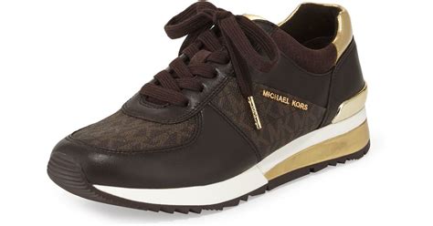 michael kors brown trainers|michael kors trainers women's sale.